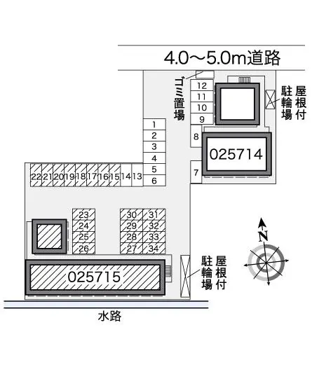 ★手数料０円★岡山市南区福浜町　月極駐車場（LP）